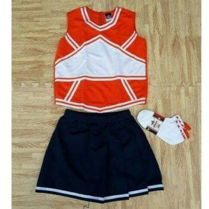 NEW M CHEERLEADER UNIFORM SKIRT TOP CHEER SOCKS
